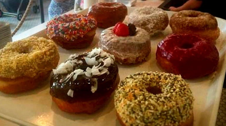 The everything bagel doughnut is one of several daily flavors...