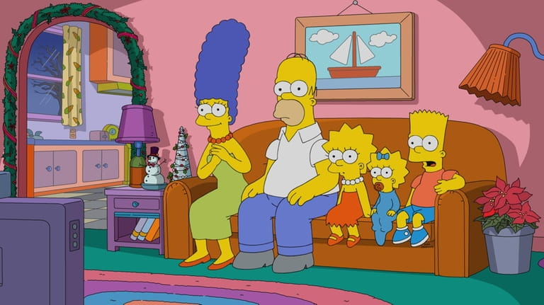 THE SIMPSONS, from left: Marge Simpson (voice: Julie Kavner), Homer...