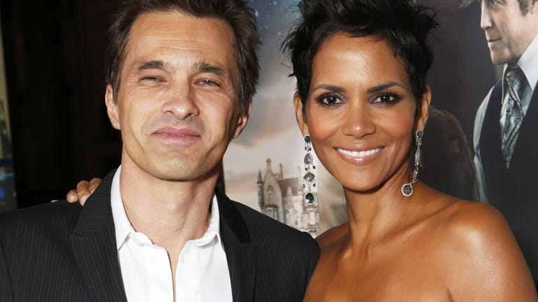 Olivier Martinez and Halle Berry at the Los Angeles premiere...