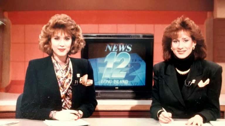  Carol Silva (right) back in the day with News 12...