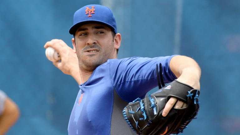 Mets pitcher Matt Harvey works out at the Mets Rehabilitation...
