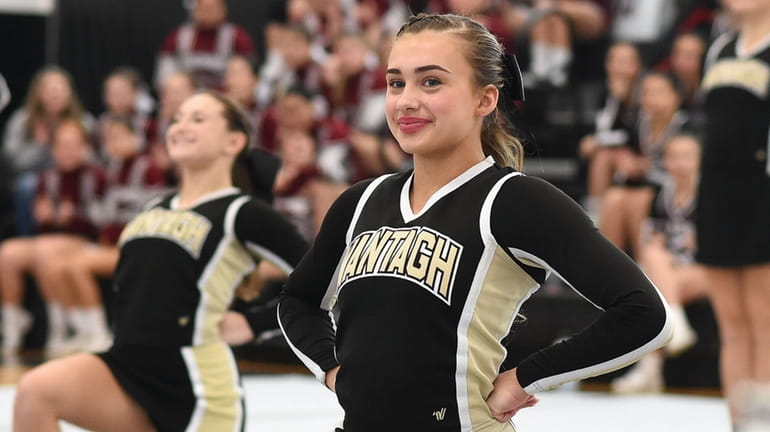 Sofia Merecka of Wantagh competes in a Nassau Division 2 small...