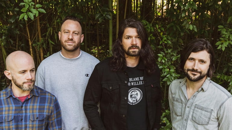 Taking Back Sunday members, from left, Shaun Cooper, Mark O'Connell, Adam...