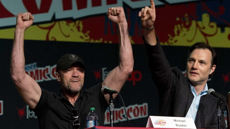 Michael Rooker, left, and David Morrissey of the the AMC...