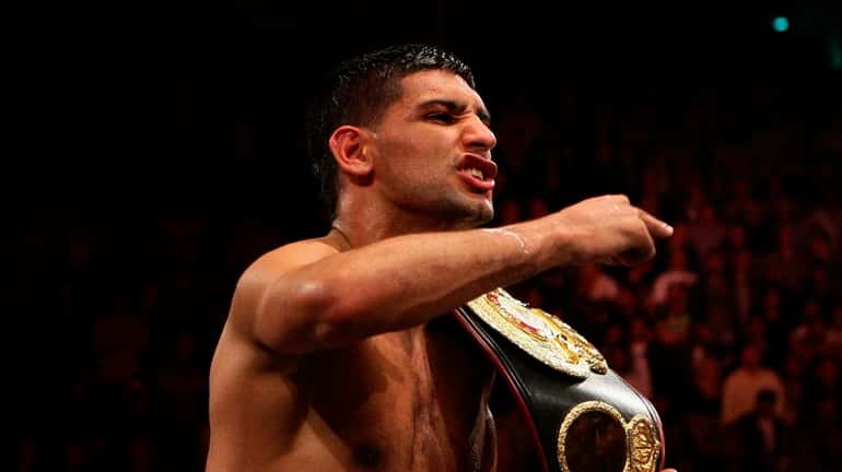 Amir Khan is shown in this April 16, 2011 photo....