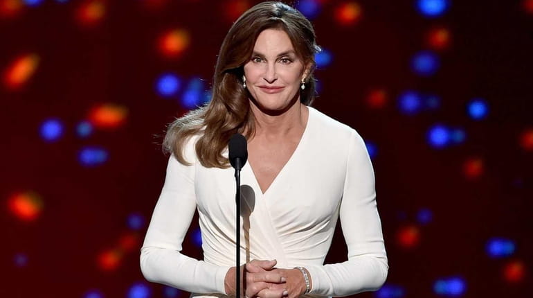 Honoree Caitlyn Jenner accepts the Arthur Ashe Courage Award onstage...