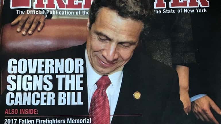 Governor Cuomo on the cover of a magazine.