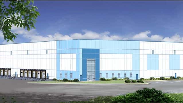 A rendering of developer Hartz Mountain Industries' proposed warehouse on...
