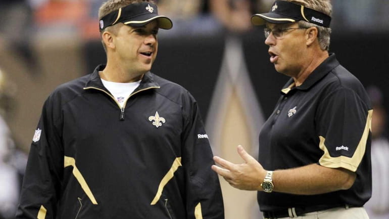 New Orleans Saints head coach Sean Payton and defensive coordinator...