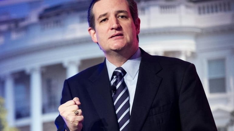 In this file photo, Sen. Ted Cruz, R-Texas, speaks at...