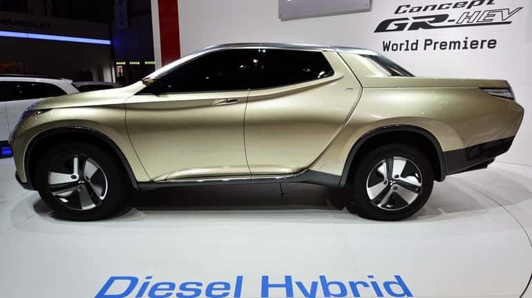 The new Mitsubishi Concept GR-HEV is shown during the press...