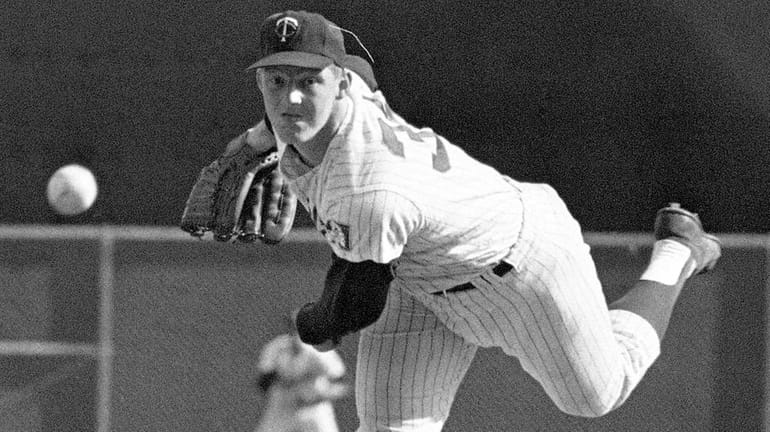 The Twins' Jim Kaat pitches against the Tigers in St. Paul,...