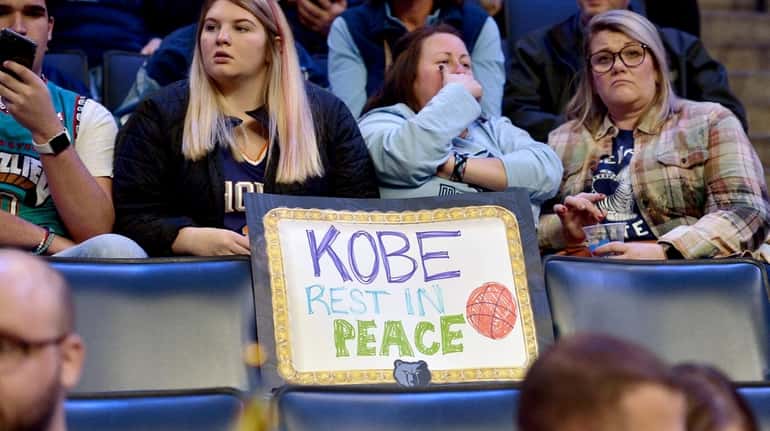 Fans in Memphis share their sadness during the Grizzlies-Suns game...