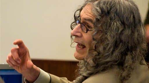 Serial murder suspect Rodney Alcala delivers his final arguments during...