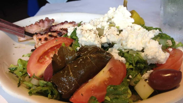 At Neraki in Huntington, the $11.95 lunch special includes grilled...