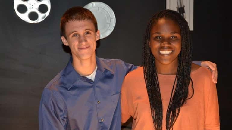 Bay Shore sophomores Joe Pastore and Sodasia Thompson, both 16,...