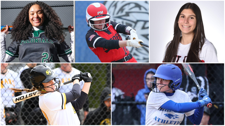 (Clockwise from top left) Kiara Bellido of Floyd, Isabel Briand of Patchogue-Medford, Ava Blasi...