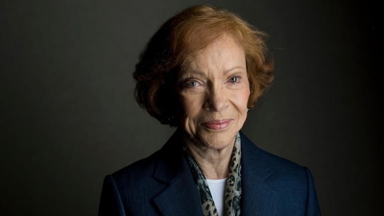 Former first lady Rosalynn Carter poses for a portrait in...