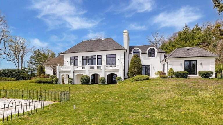 Priced at $3.488 million, this French chateau-style estate on Centre...