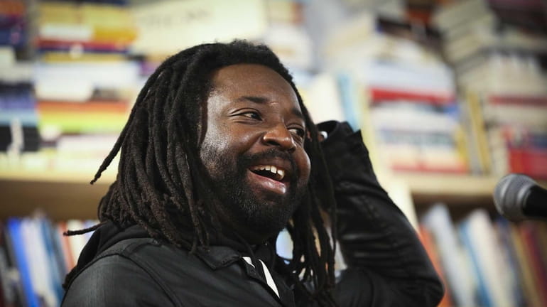 Author Marlon James at a reading in St. Paul, Minnesota,...