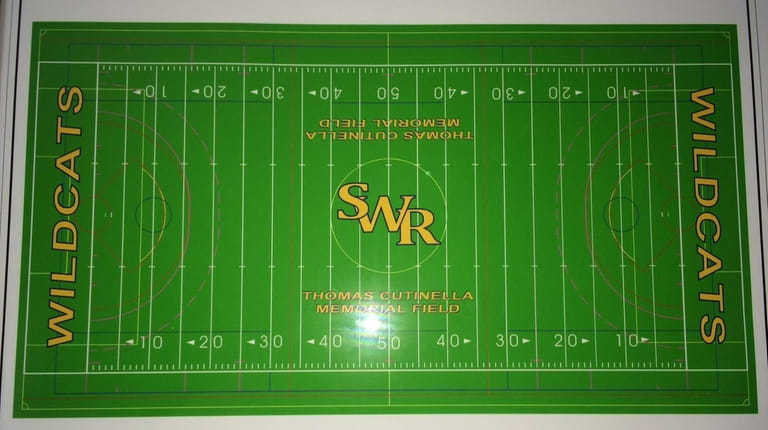 A rendering of the new multi-purpose turf field at Shoreham-Wading...