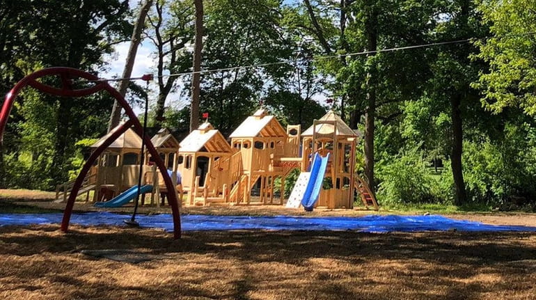The new Woodland Playground at The Sands Point Preserve.