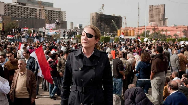US war correspondent Marie Colvin in Cairo, Egypt.
