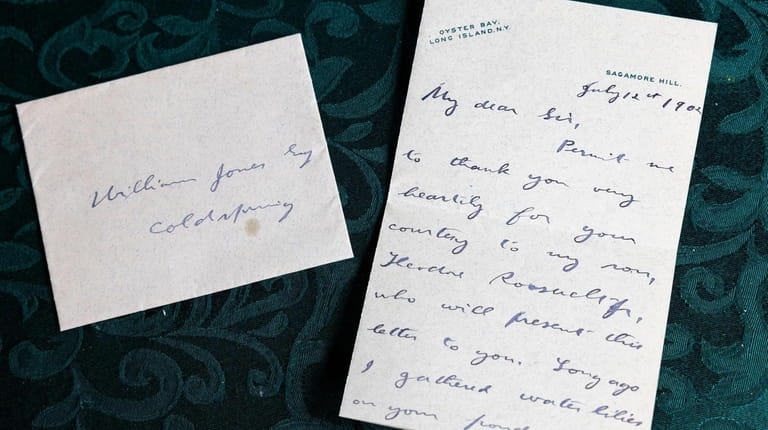 The envelope and letter DeSalvo written by Roosevelt found in...