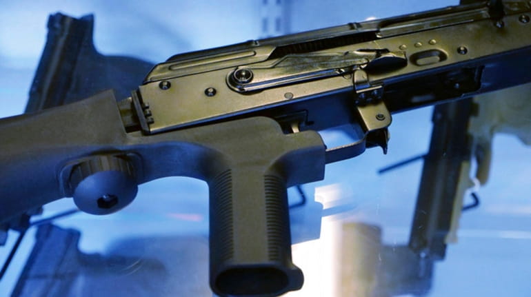 A device called a bump stock is attached to a...