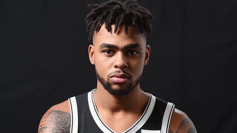 D'Angelo Russell of the Nets poses for a portrait during...