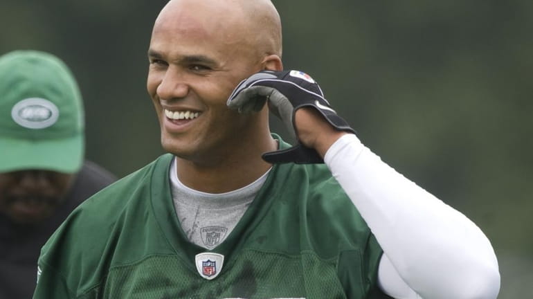 Linebacker Jason Taylor during Jets minicamp at their training facility...