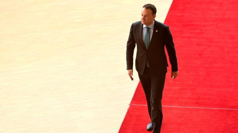 Ireland's Prime Minister Leo Varadkar arrives for a EU Summit...