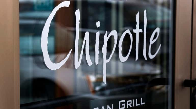 The exterior of a Chipotle Mexican Grill in Robinson Township,...