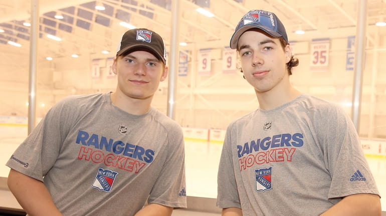 The New York Rangers' two first round selections in the...