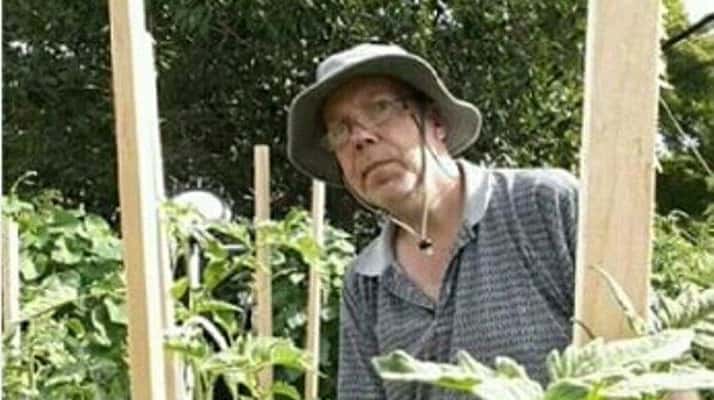 Philip Grombliniak of Levittown grows tomatoes.