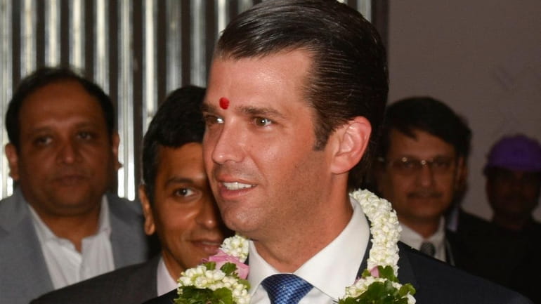 Donald Trump Jr, attends an event at the Trump Tower...