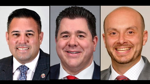 Long Island Reps. Anthony D'Esposito, Nick LaLota and Andrew Garbarino...