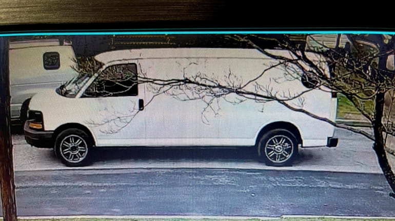 Surveillance image of a van that Nassau County police are...