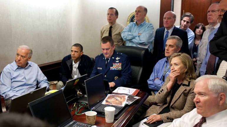 President Barack Obama, second from left, Vice President Joe Biden,...
