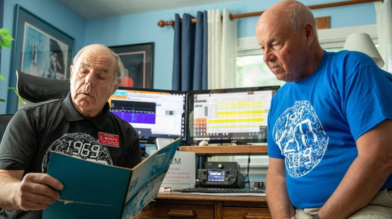 Great South Bay Amateur Radio Club members and former Northrop...