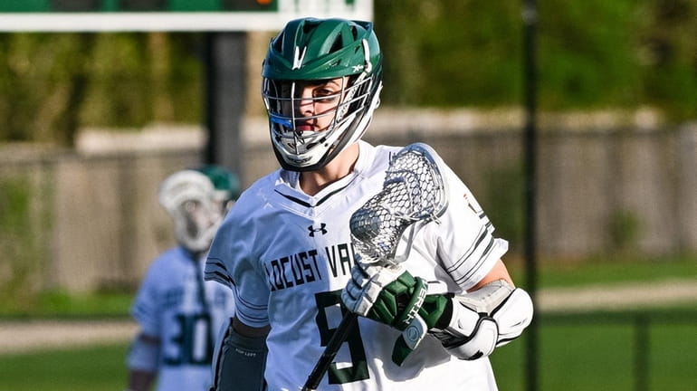 Owen Hickey of Locust Valley winds down the game with...