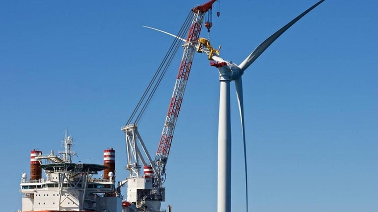 A 15-turbine offshore wind farm would connect to Long Island...
