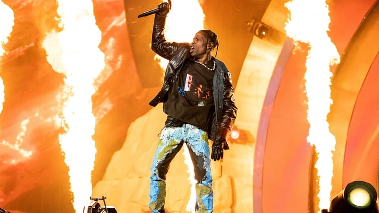 Travis Scott performs at the Astroworld Music Festival in Houston,...