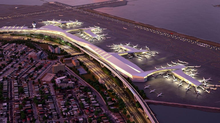 A rendering of how a remodeled LaGuardia Airport would look...