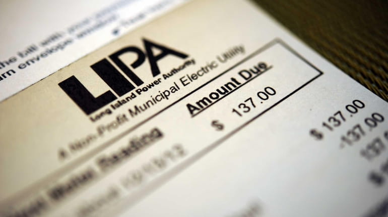 A typical residential LIPA bill; LIPA ratepayers pay among the...