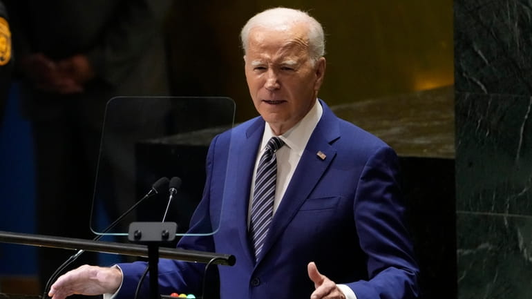 President Joe Biden addresses the 78th United Nations General Assembly...