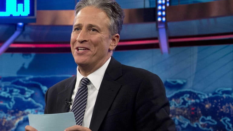 Jon Stewart at a taping of "The Daily Show with...