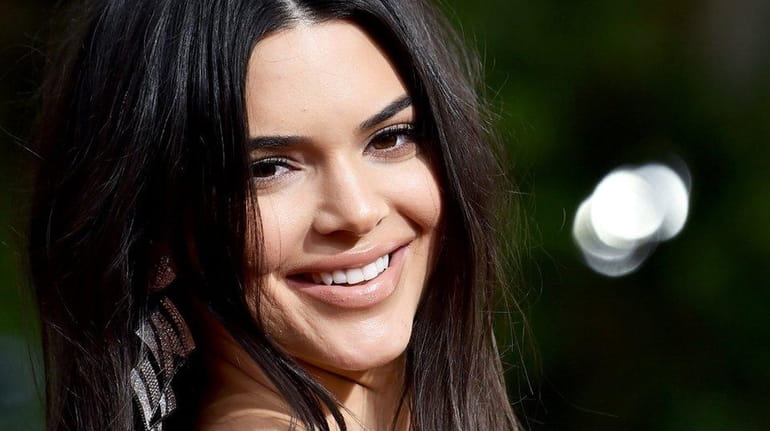 Kendall Jenner attends The 75th Annual Golden Globe Awards on...
