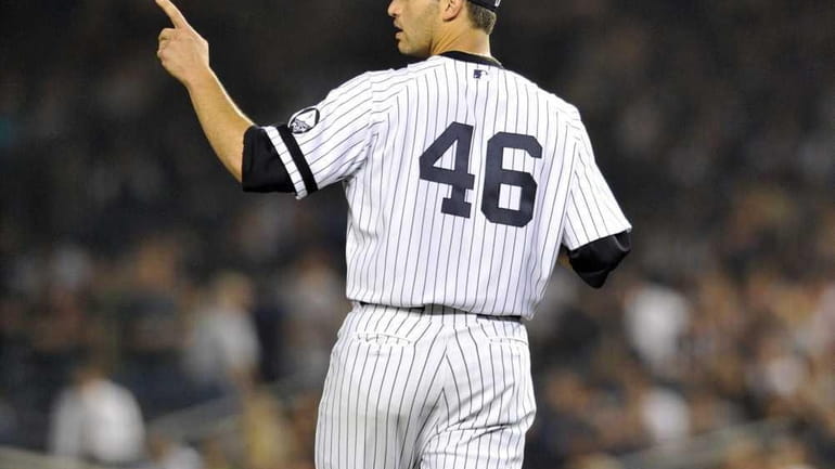 Andy Pettitte stands on the mound during a game last...