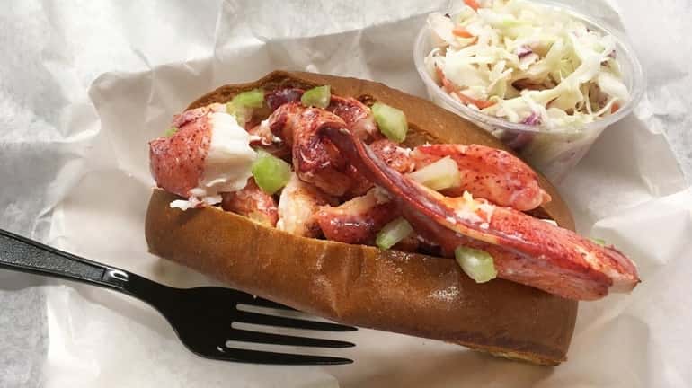 A Maine lobster roll at DJ's Clam Shack  in Wantagh.